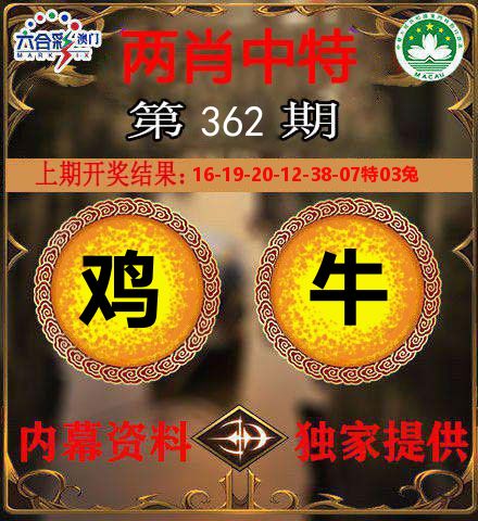 两肖中特 第362期