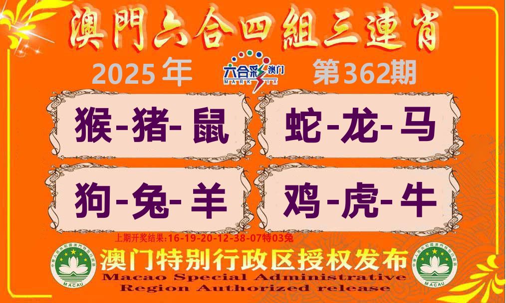 六合三连肖 第362期