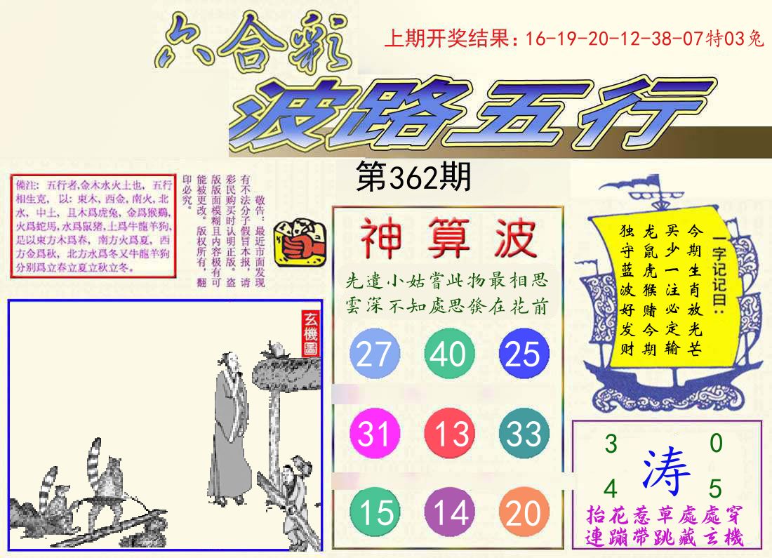 波路五行 第362期
