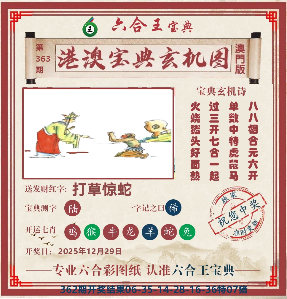 六合王宝典玄机 第363期