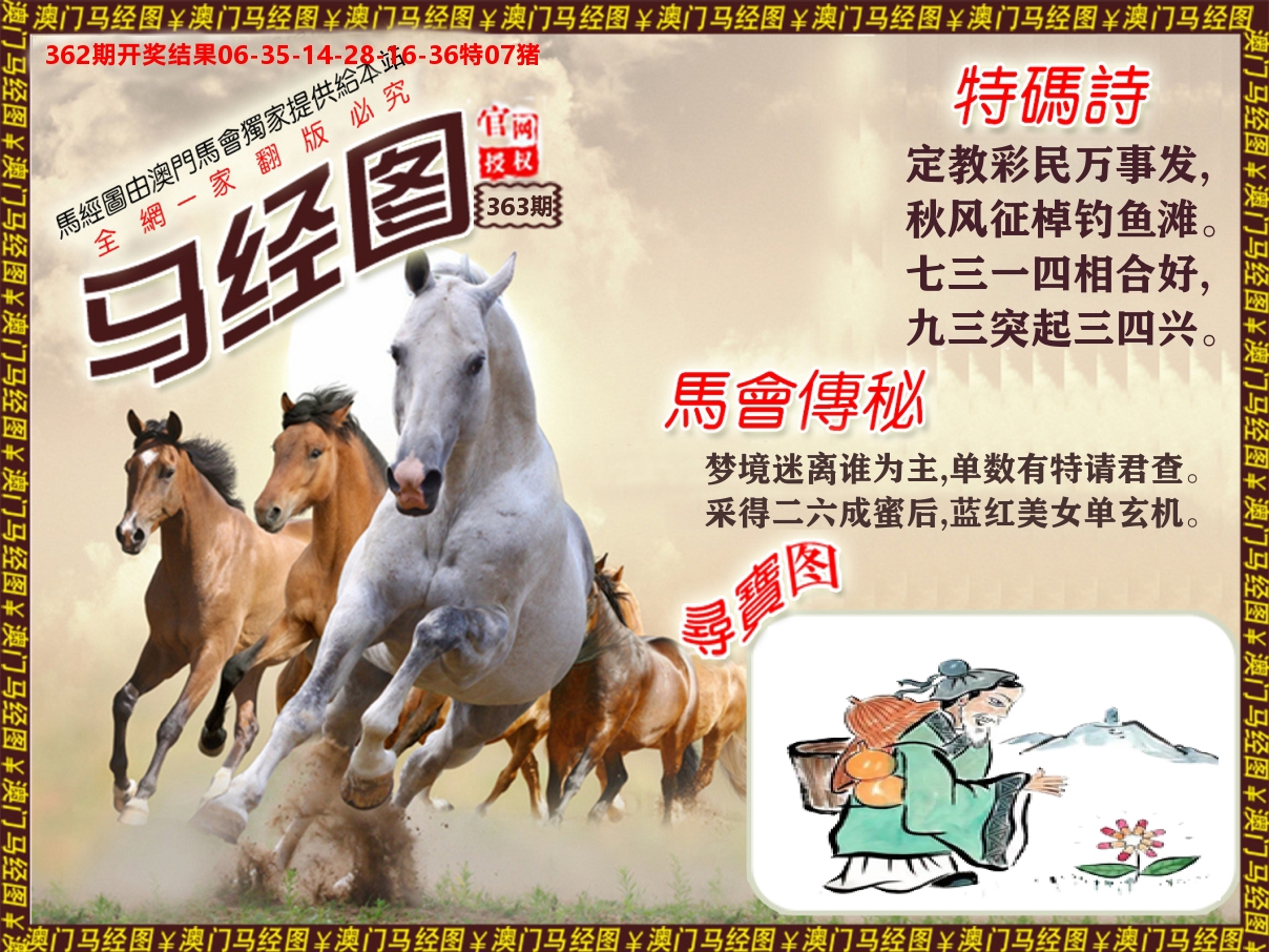 马经系列 第363期