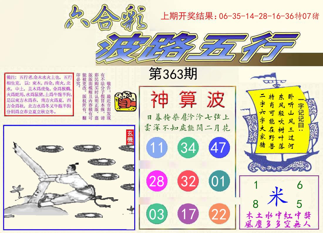 波路五行 第363期