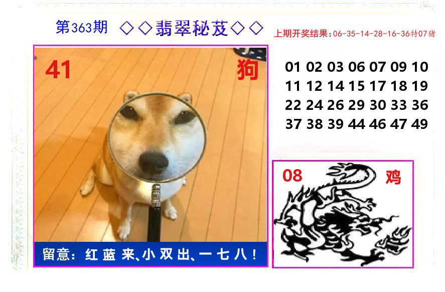 翡翠秘芨 第363期