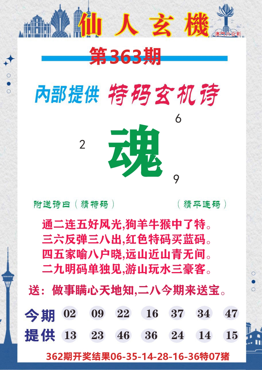 澳门钱多多D 第363期