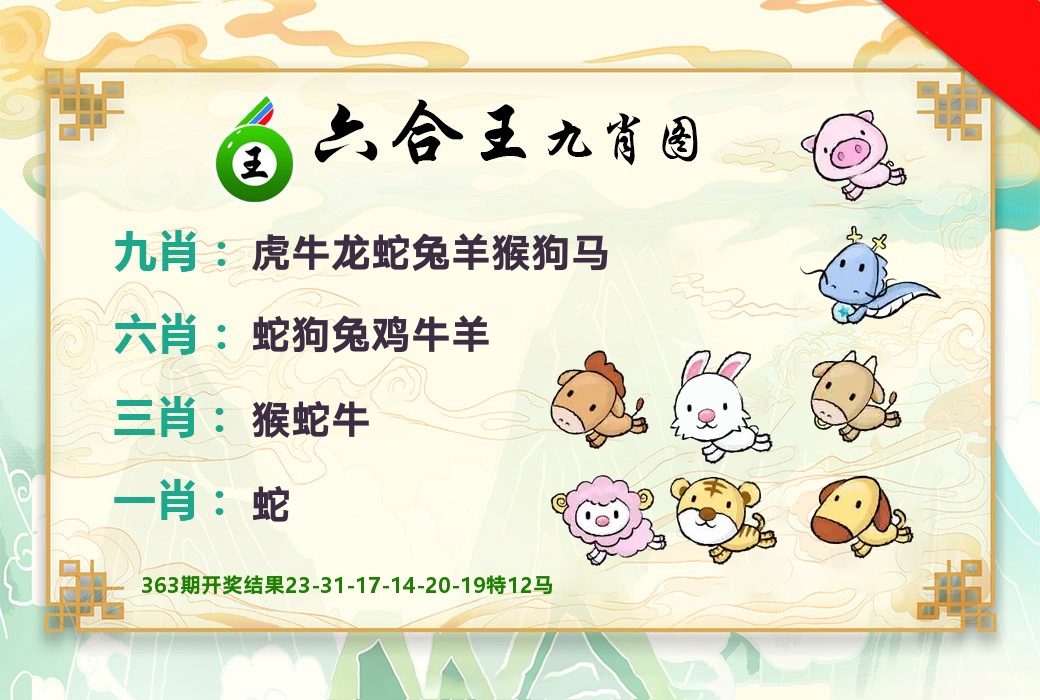 六合王九肖图 第364期