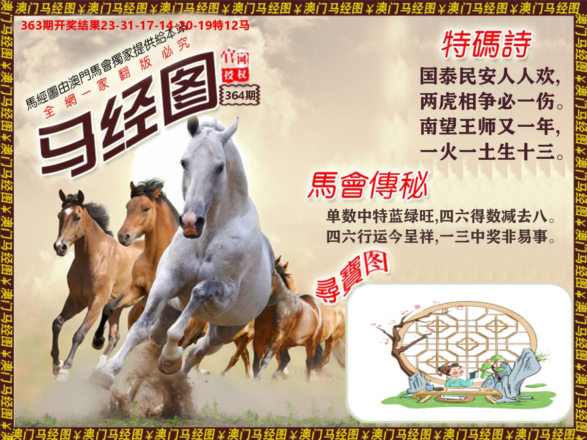 马经系列 第364期