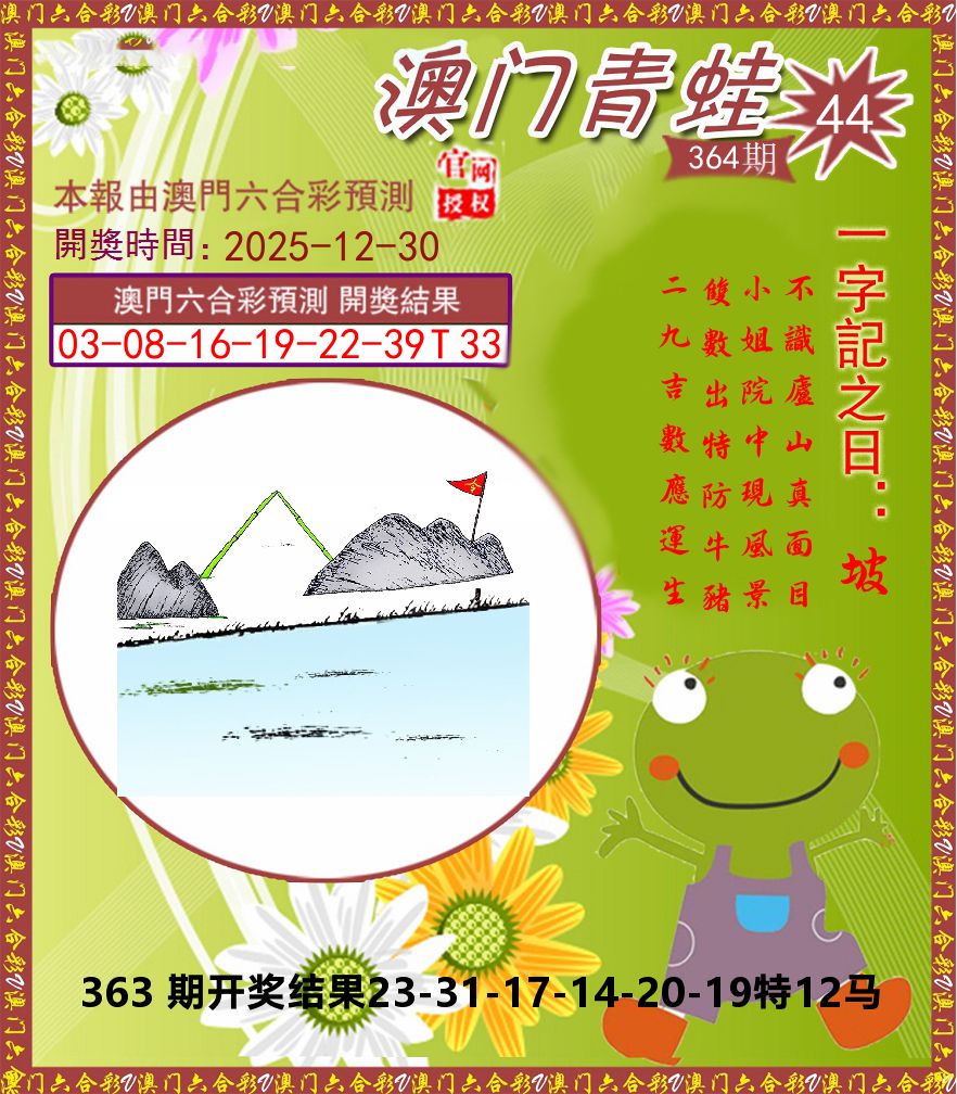 青蛙系列44 第364期
