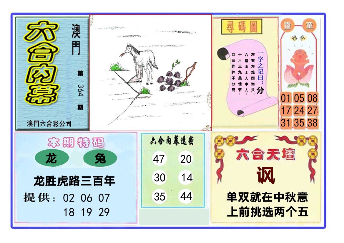 六合内幕 第364期