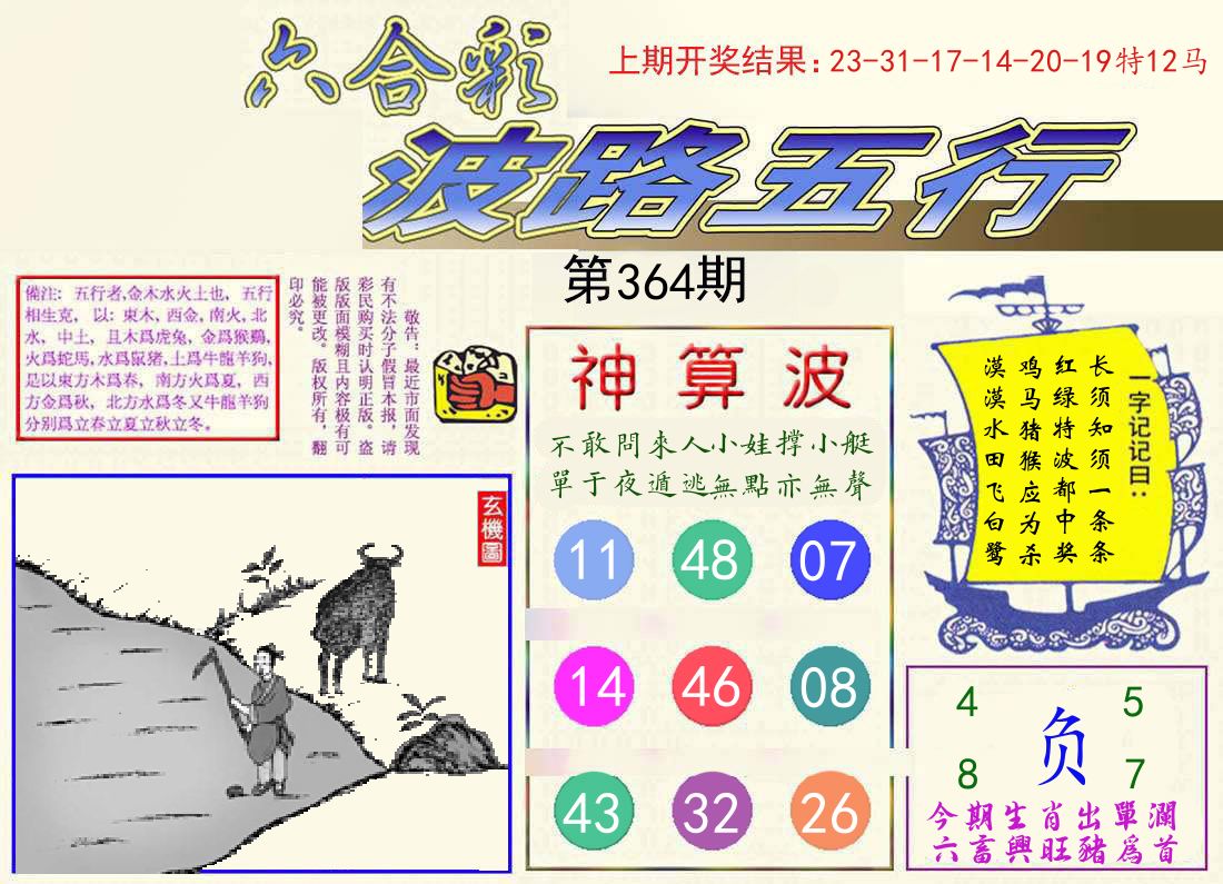 波路五行 第364期