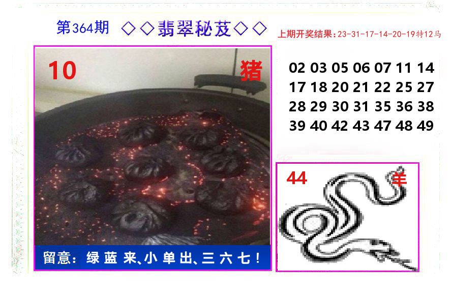 翡翠秘芨 第364期