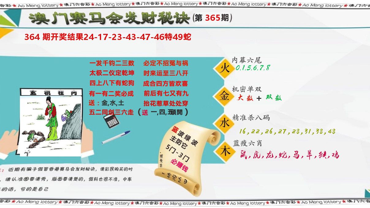 发财秘诀 第365期
