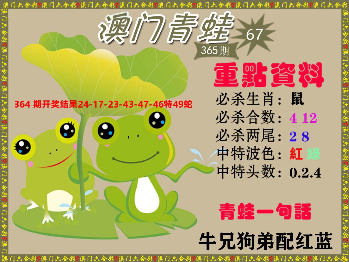 青蛙系列67 第365期