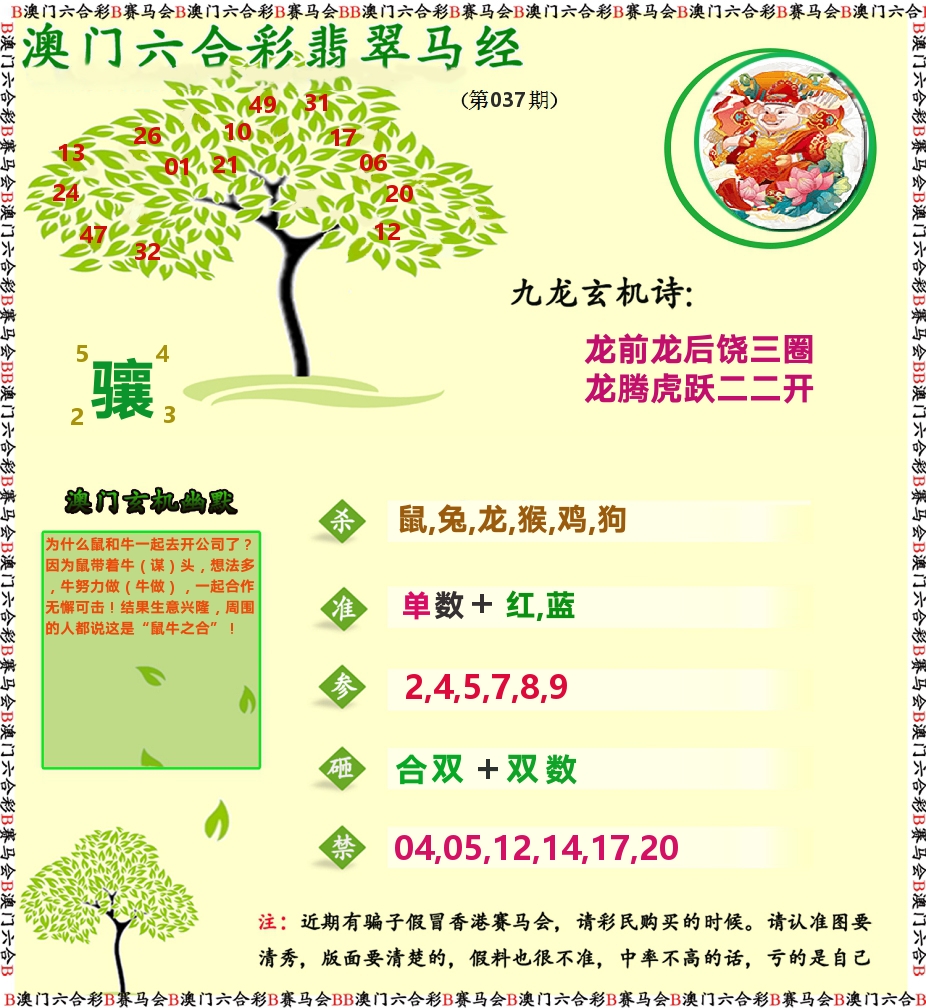 翡翠马经 第37期