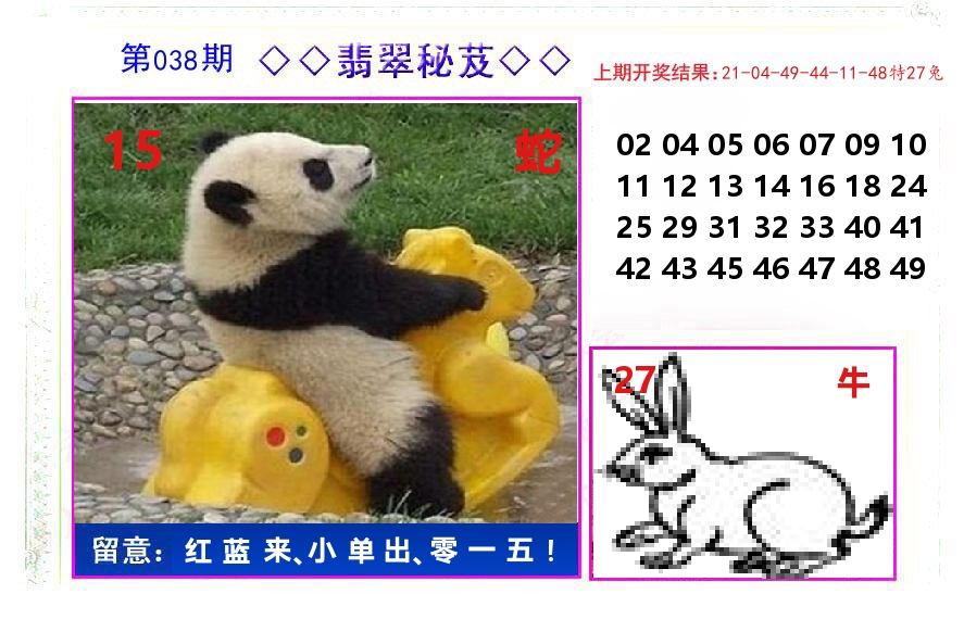 翡翠秘芨 第38期