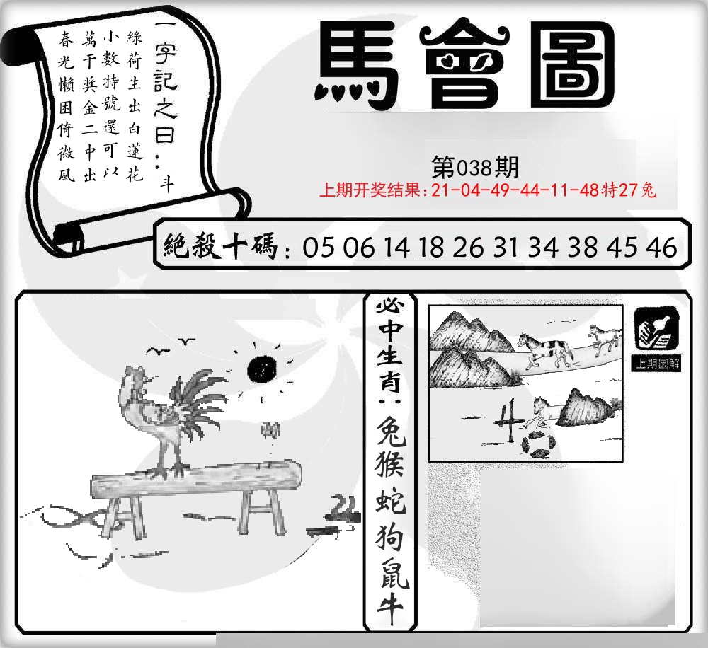 马会图 第38期