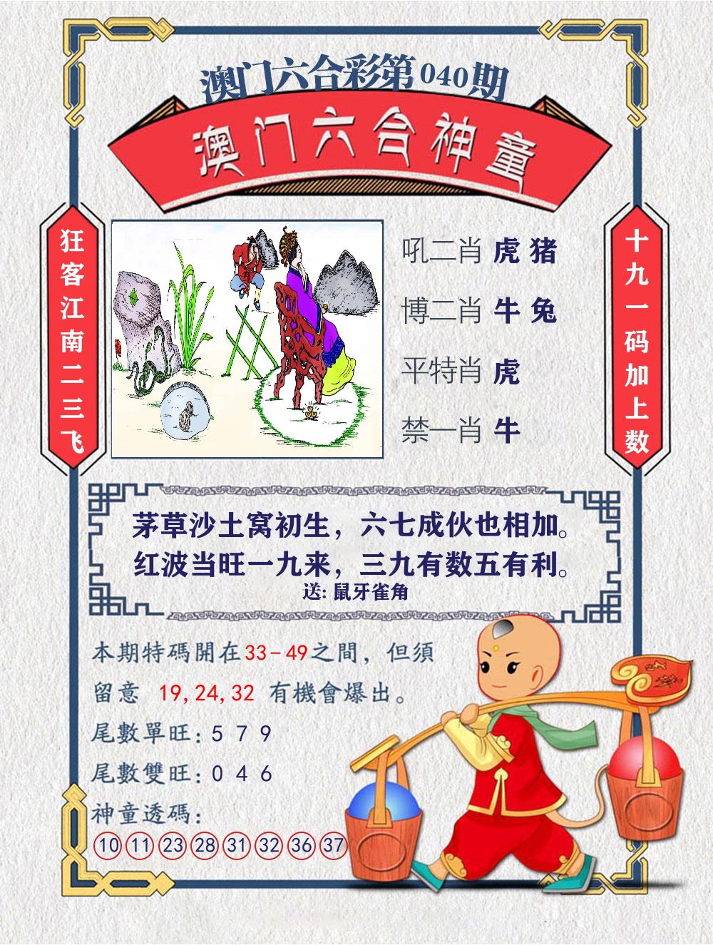 六合神童 第40期