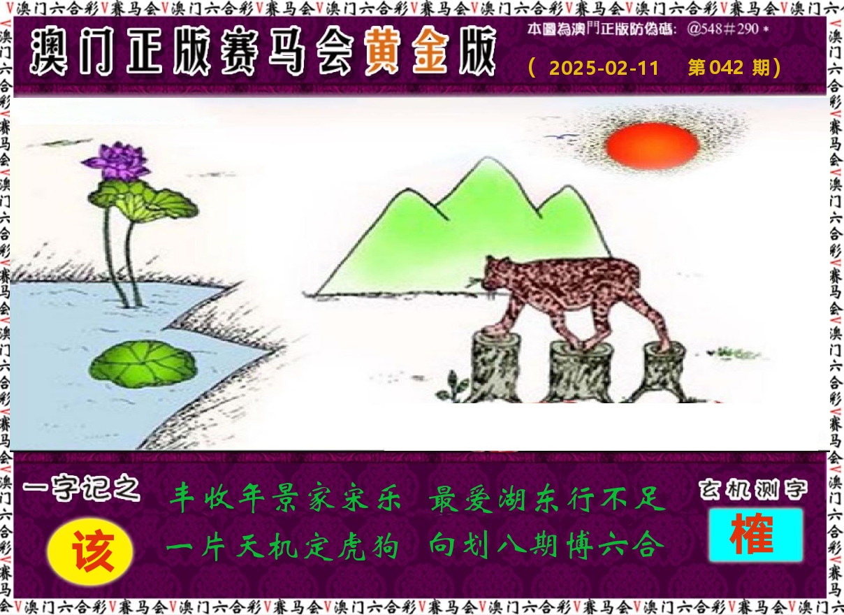 赛马会黄金版 第42期