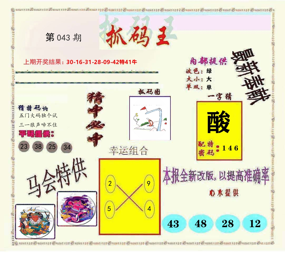 抓码王 第43期