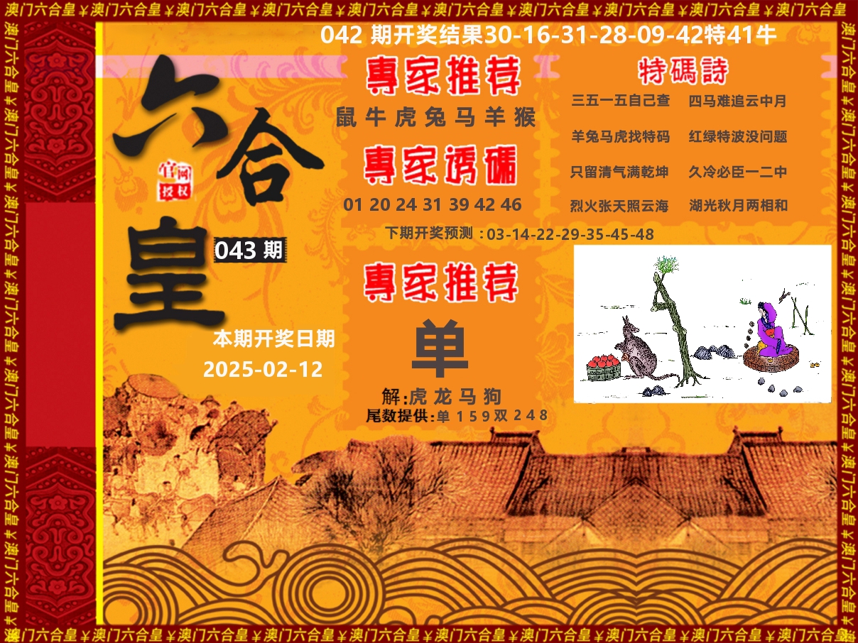 六合皇系列 第43期