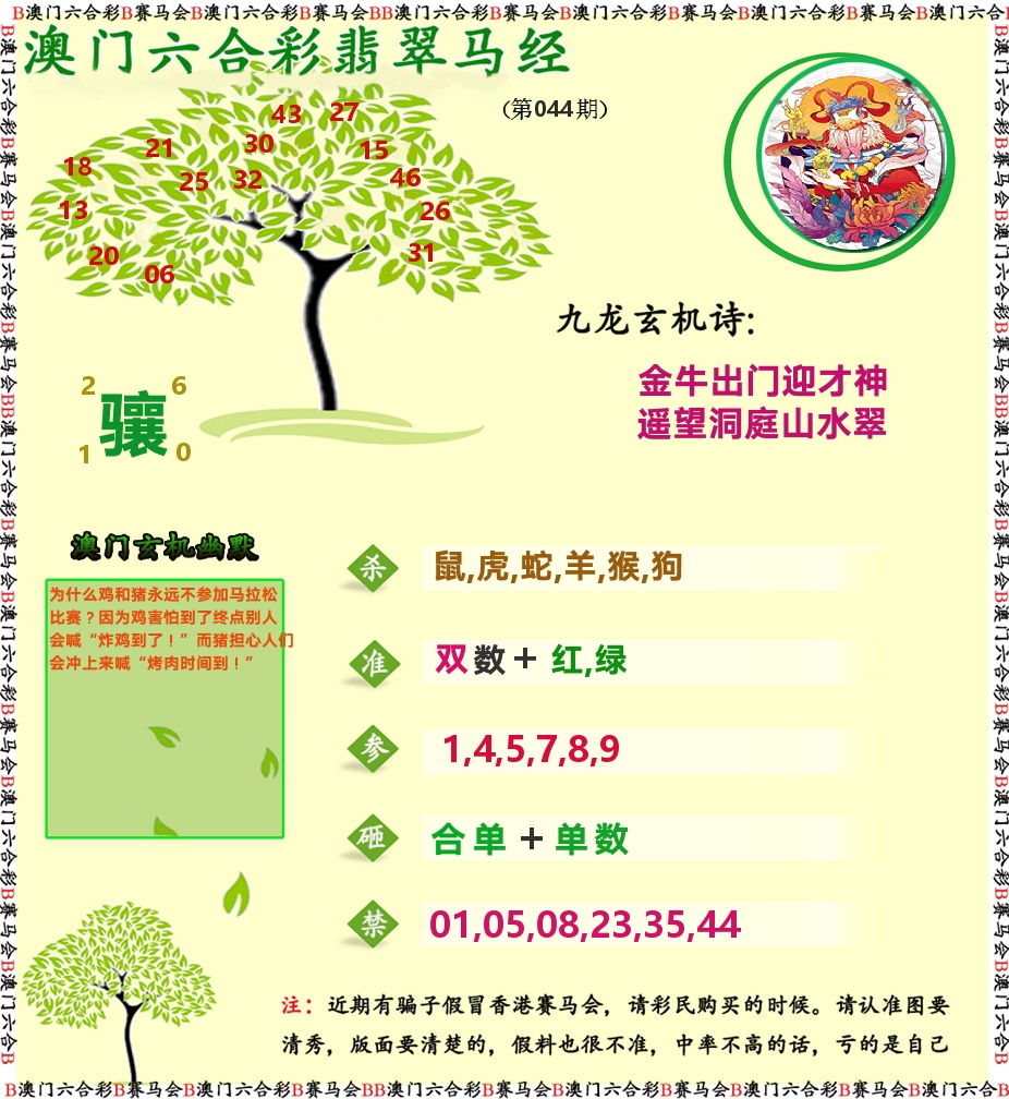 翡翠马经 第44期