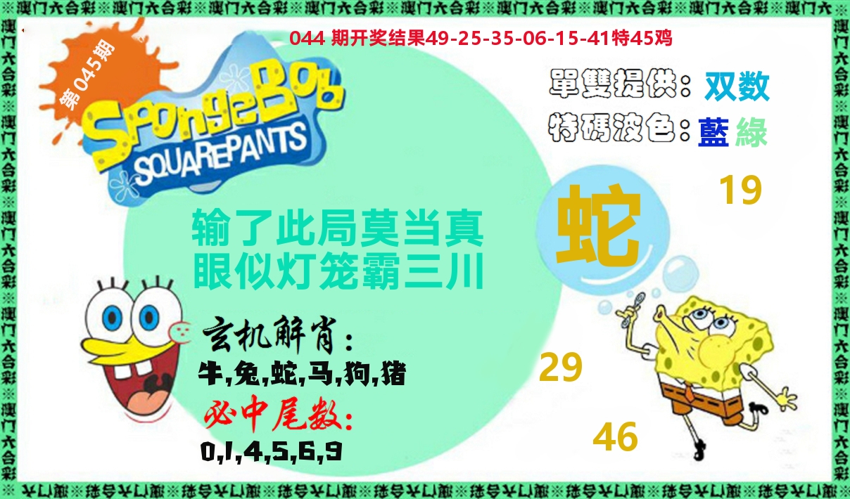 新特码玄机 第45期