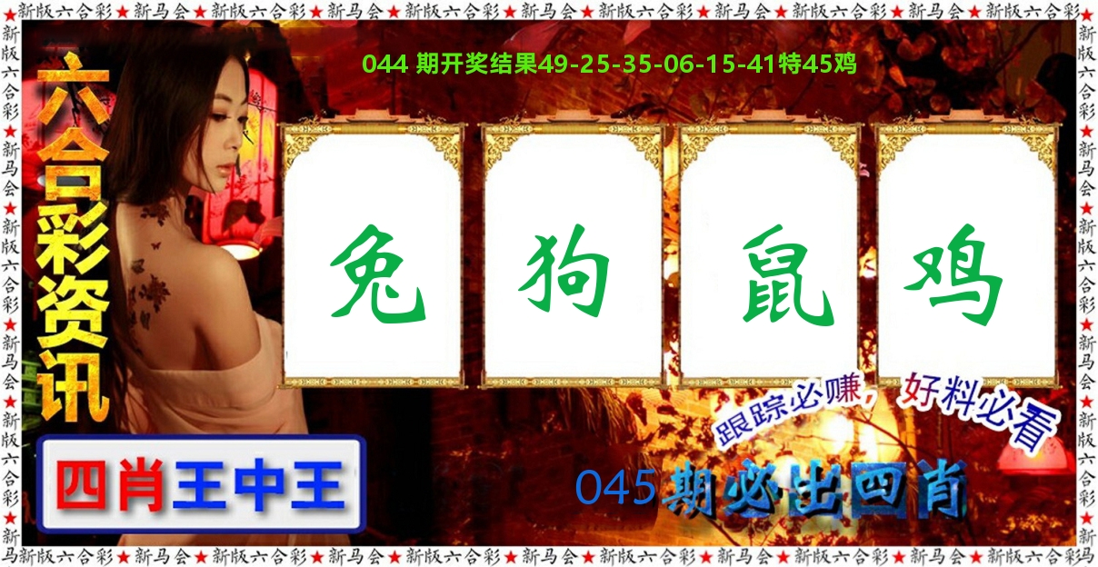 六合彩咨讯 第45期