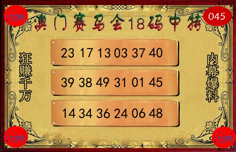 赛马会18码 第45期