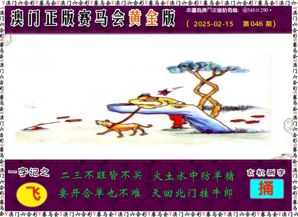 赛马会黄金版 第46期