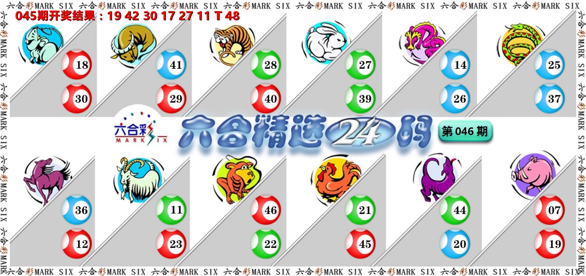 六合精选24码 第46期