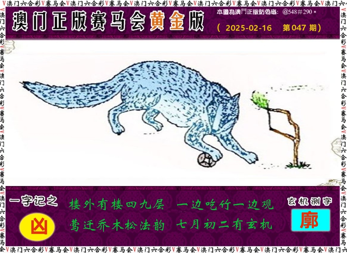 赛马会黄金版 第47期