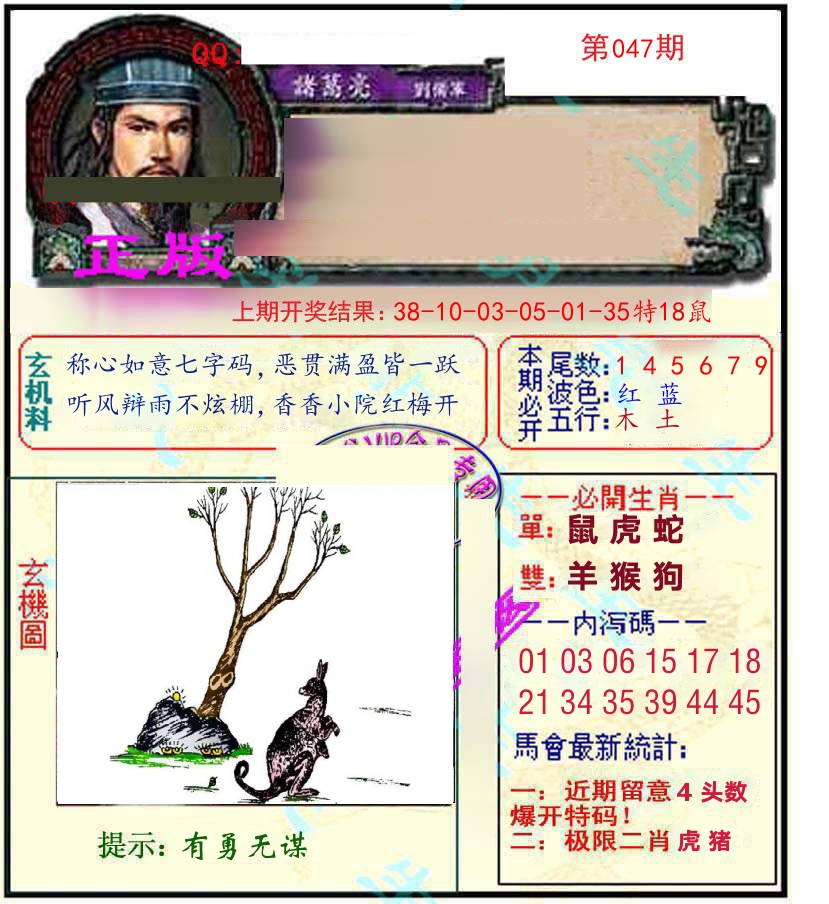 诸葛亮玄机 第47期