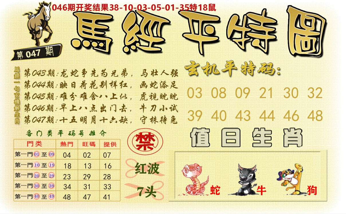 澳门平特图 第47期
