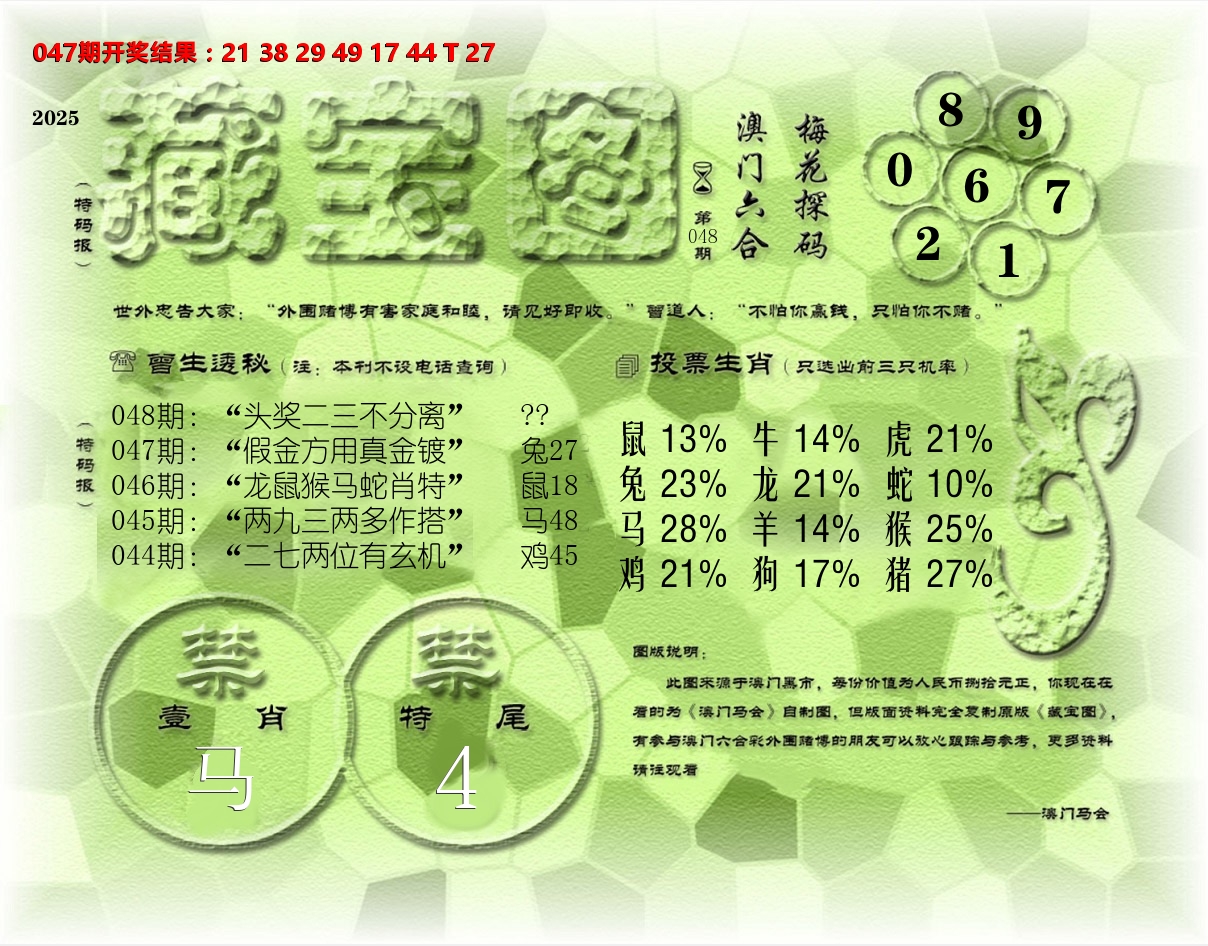 老《藏宝图》 第48期