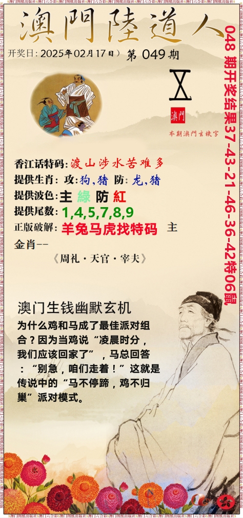 澳门陆道人 第49期