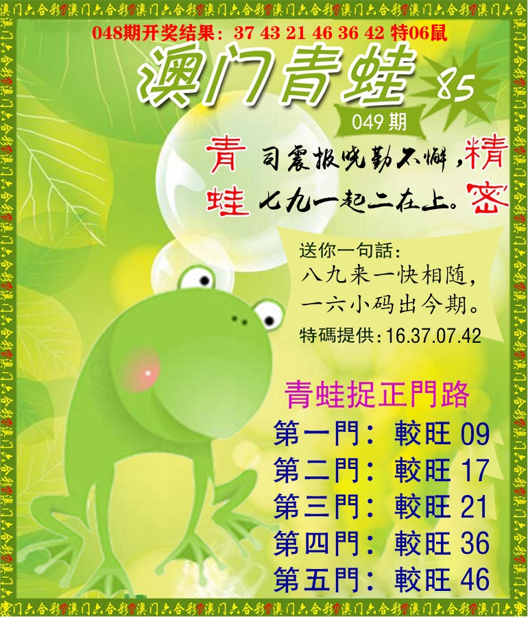 青蛙系列85 第49期