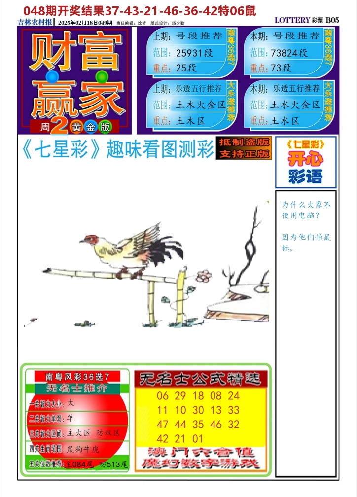 七星彩图A 第49期
