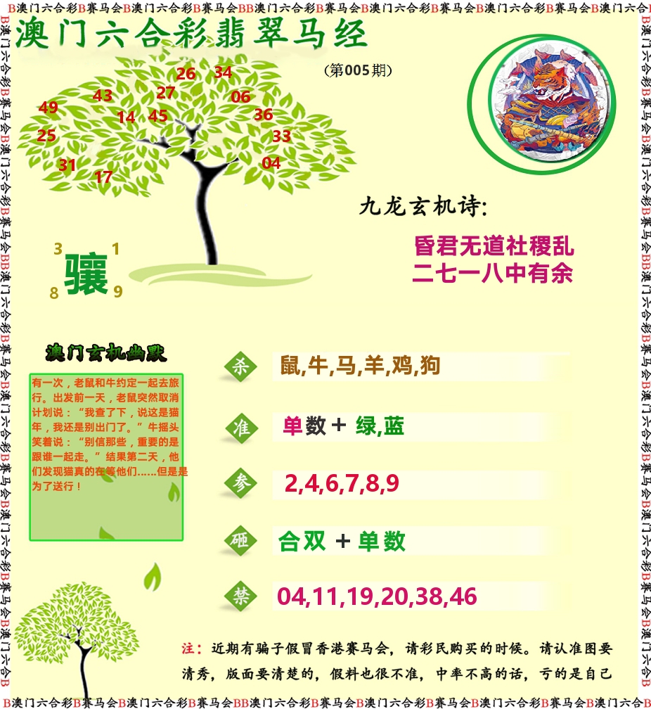翡翠马经 第5期