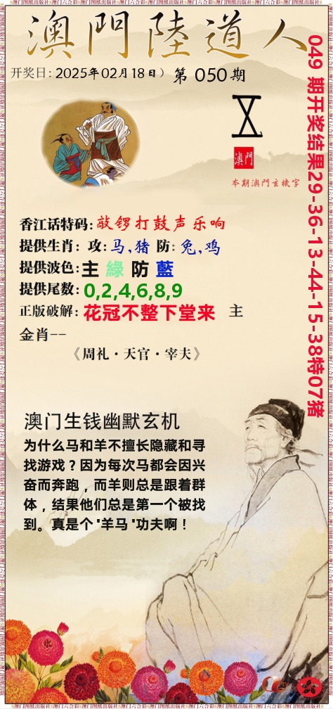 澳门陆道人 第50期