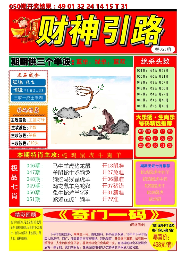 财神引路 第51期