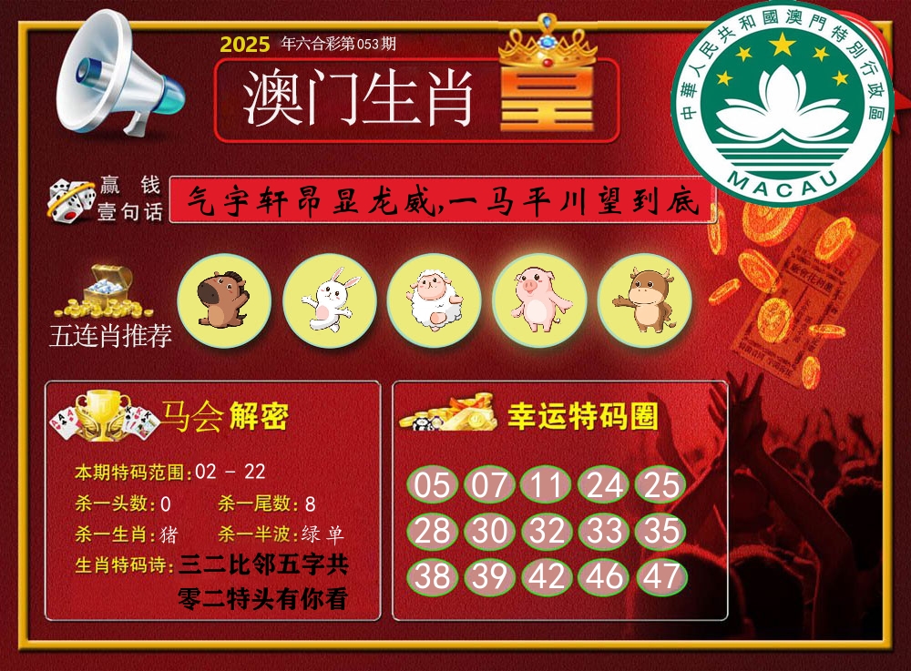 澳门生肖皇 第53期