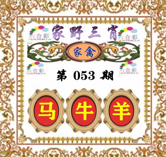 家野三肖 第53期