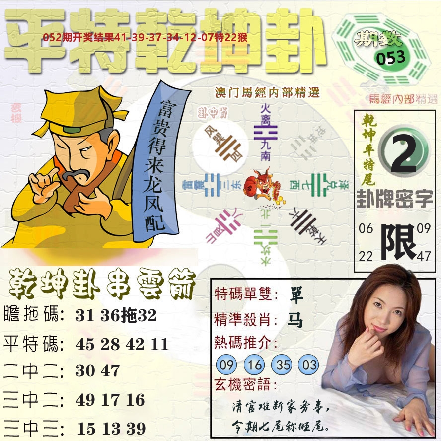 平特乾坤卦 第53期