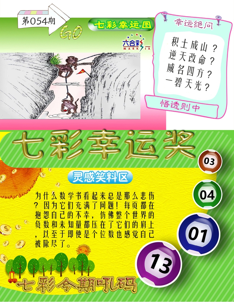 七彩幸运奖 第54期