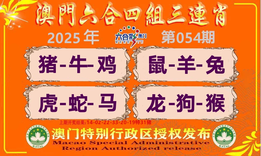 六合三连肖 第54期