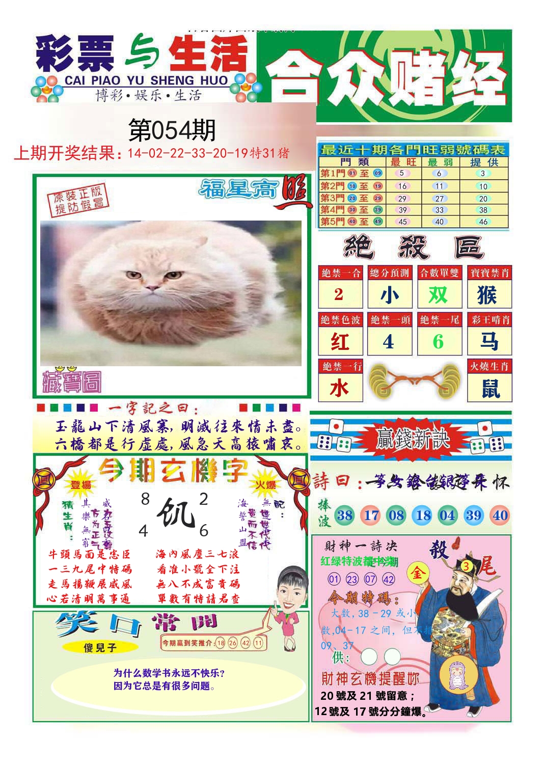 合众赌经 第54期
