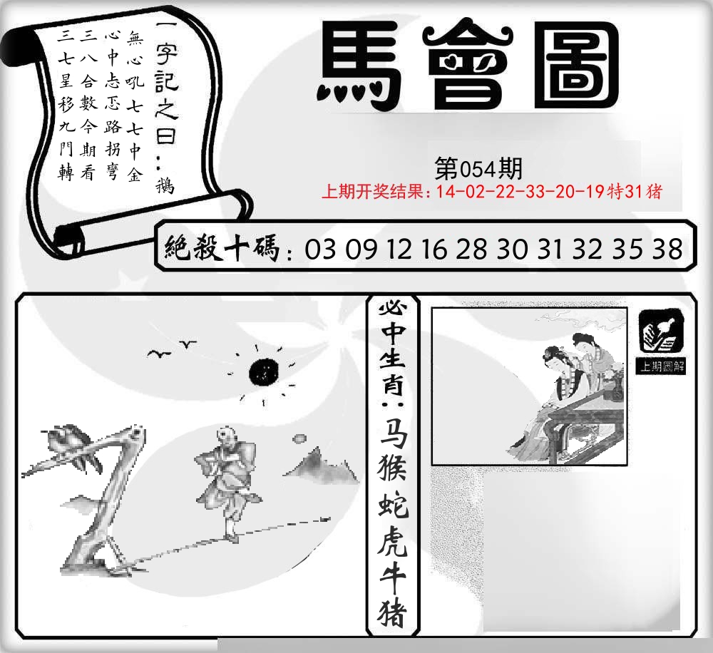 马会图 第54期