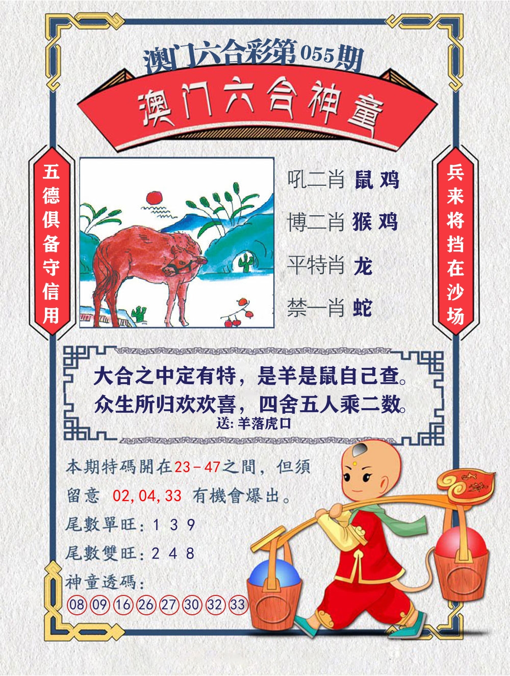 六合神童 第55期