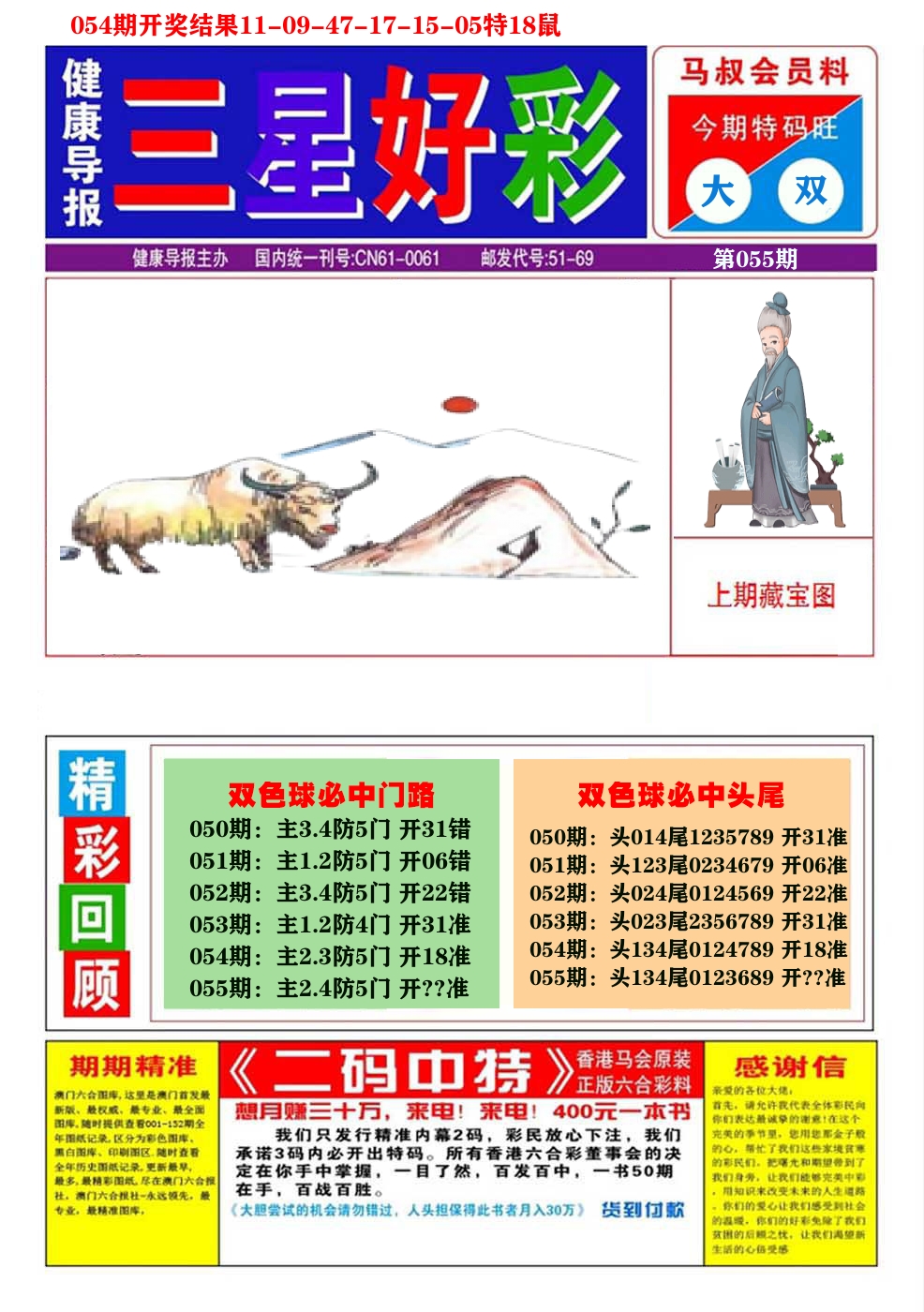 澳门三星好彩A 第55期