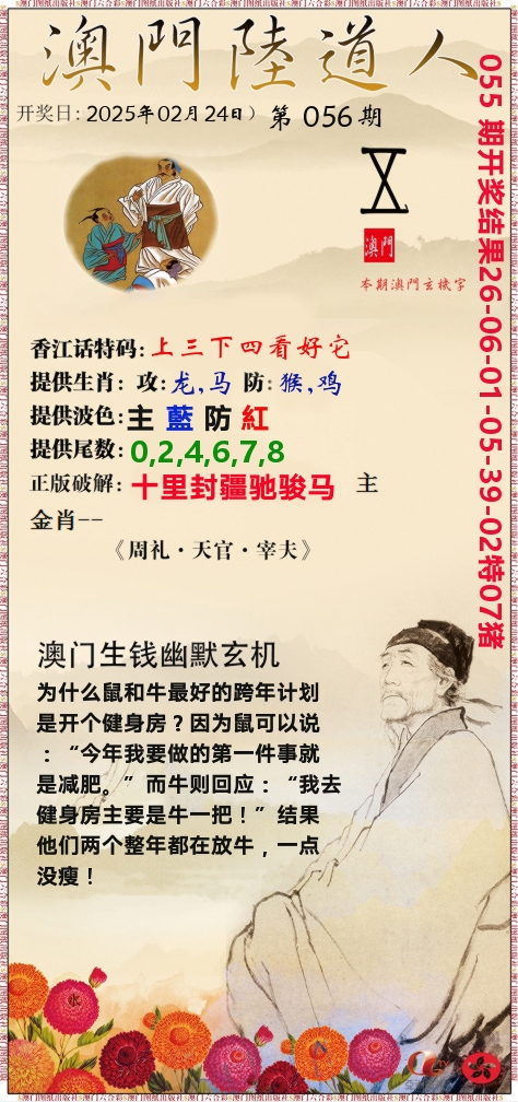 澳门陆道人 第56期