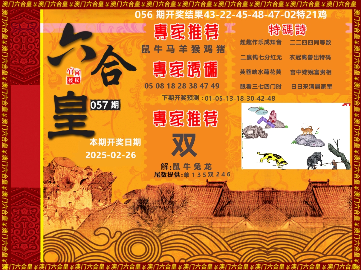 六合皇系列 第57期